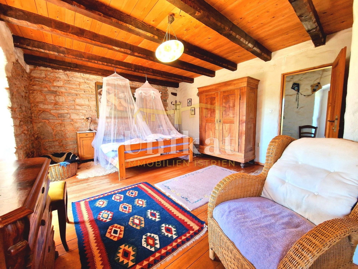 Autentica proprietà con casa in pietra e ampio terreno